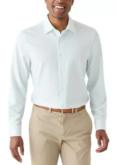 Men's Long Sleeve Woven Button Up Shirt