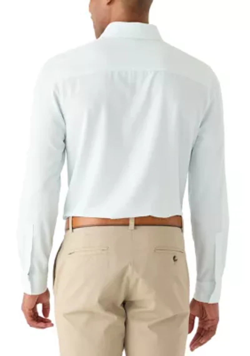 Men's Long Sleeve Woven Button Up Shirt