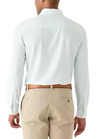 Men's Long Sleeve Woven Button Up Shirt