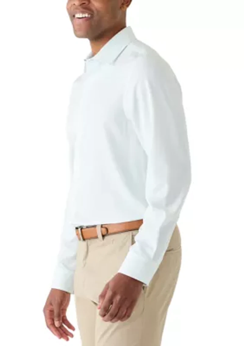 Men's Long Sleeve Woven Button Up Shirt