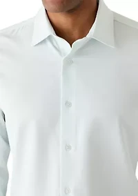 Men's Long Sleeve Woven Button Up Shirt