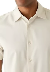 Men's Short Sleeve Woven Button Up Shirt
