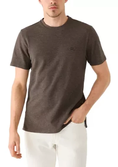 Men's Textured Crew Neck T-Shirt