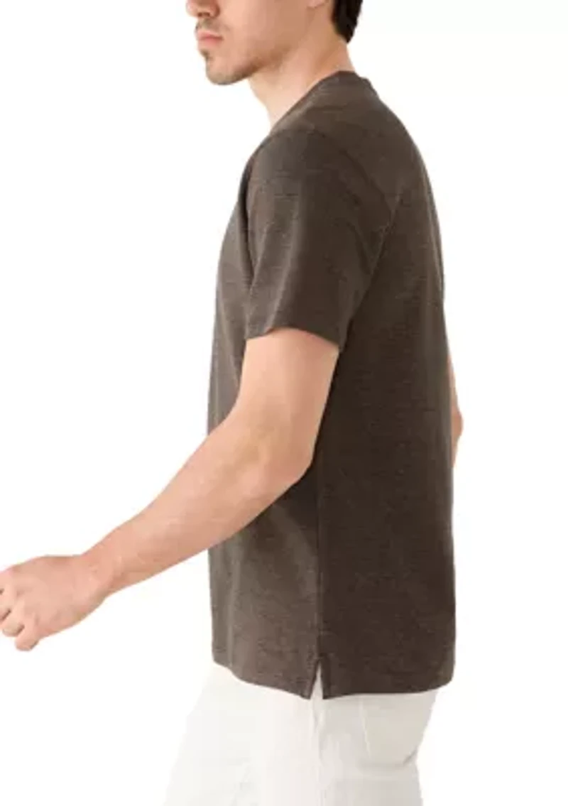 Men's Textured Crew Neck T-Shirt