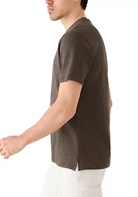 Men's Textured Crew Neck T-Shirt