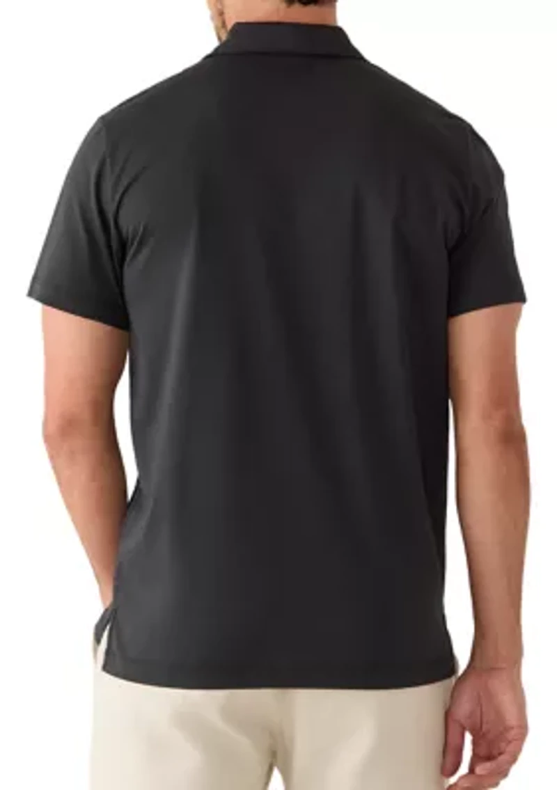 Men's Short Sleeve Knit Polo Shirt