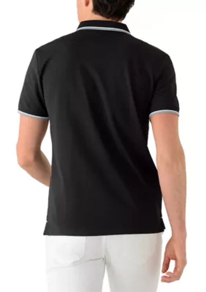 Men's Solid Knit Polo Shirt