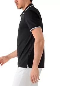 Men's Solid Knit Polo Shirt