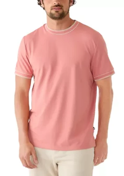 Men's Solid Knit Classic Crew Neck T-Shirt