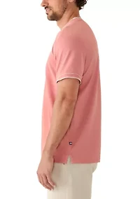 Men's Solid Knit Classic Crew Neck T-Shirt