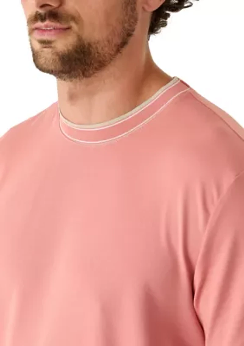 Men's Solid Knit Classic Crew Neck T-Shirt