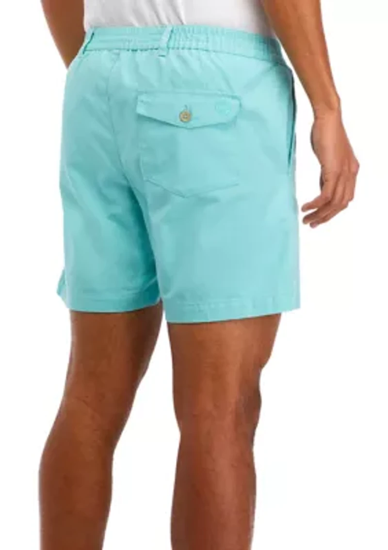 PC Canvas Elastic Waist Shorts