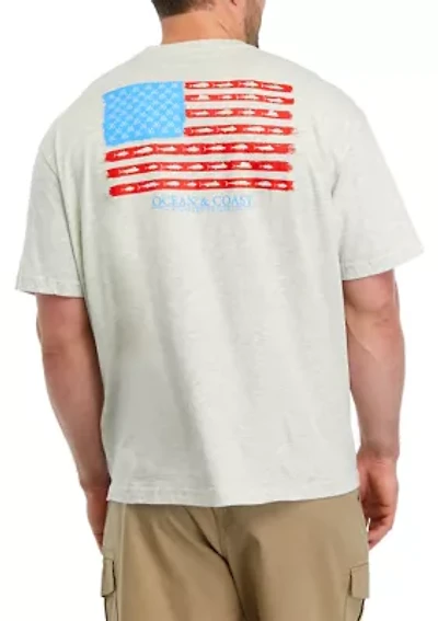 Big & Tall Casual Long Sleeve Graphic T-Shirt