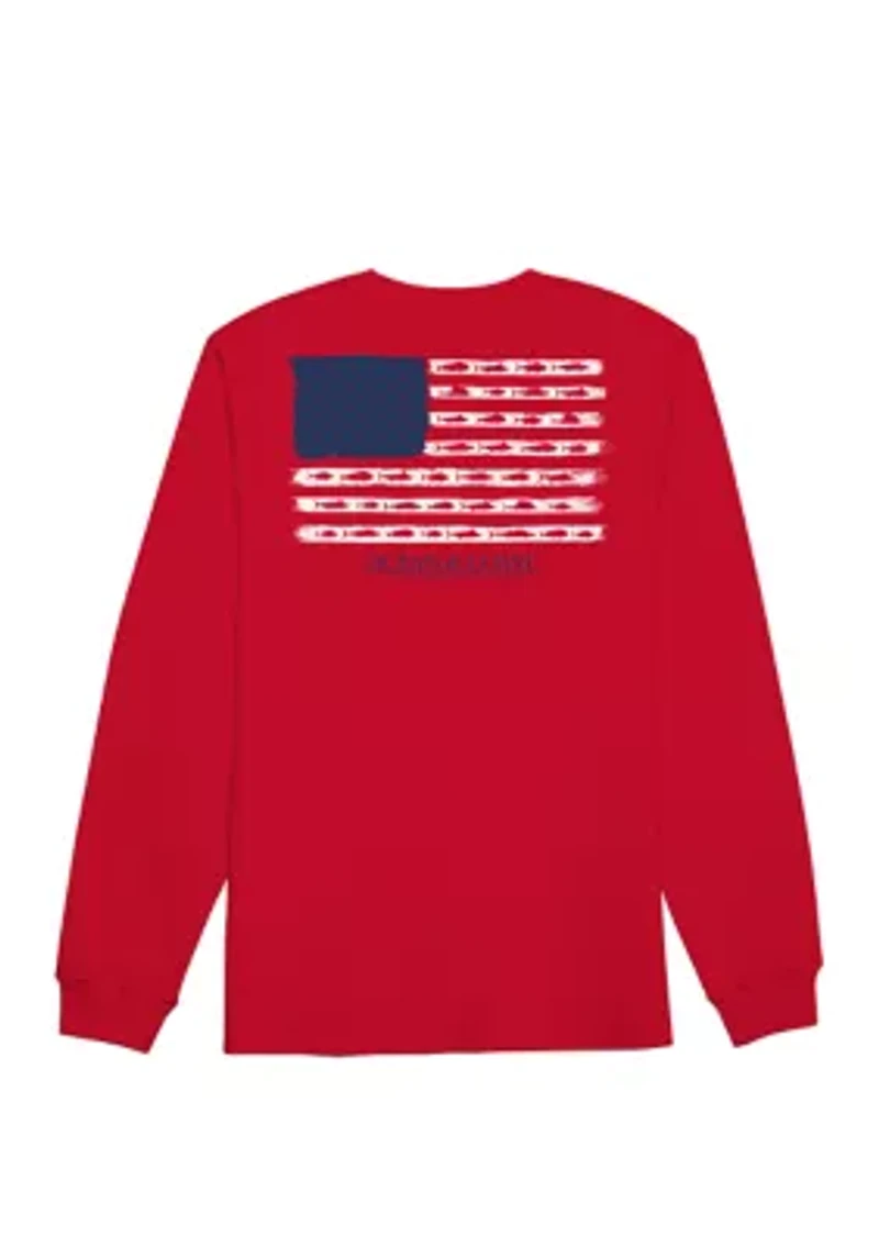 Big & Tall Casual Long Sleeve Graphic T-Shirt