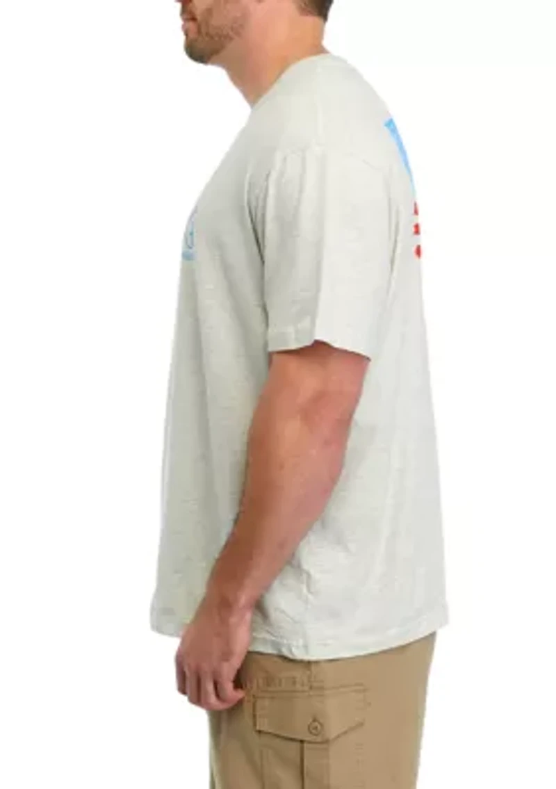 Big & Tall Casual Long Sleeve Graphic T-Shirt