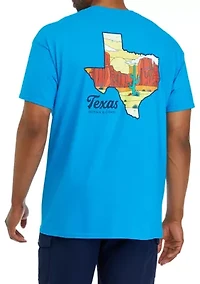 Texas Outline Short Sleeve Graphic T-Shirt