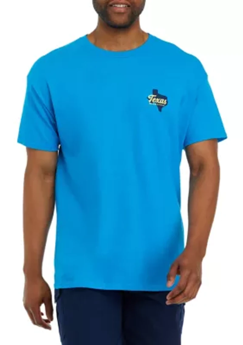 Texas Outline Short Sleeve Graphic T-Shirt