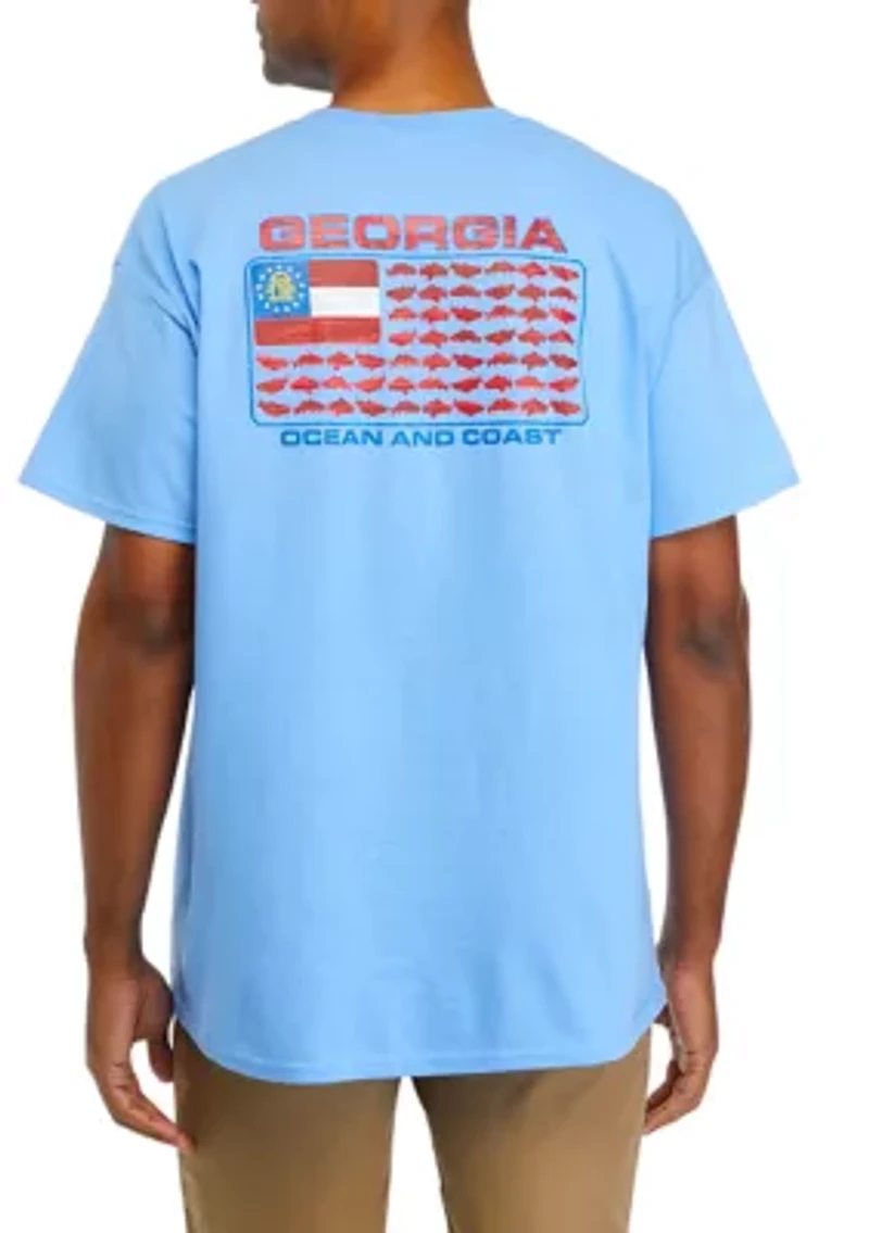 Georgia Flag Graphic T-Shirt