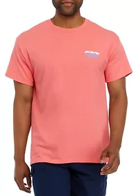 Short Sleeve South Carolina Flag Graphic T-Shirt