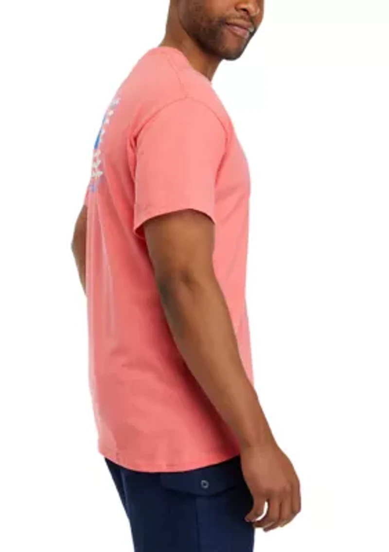 Short Sleeve South Carolina Flag Graphic T-Shirt