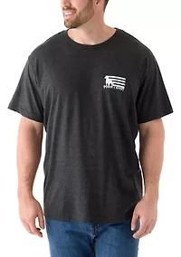 Big & Tall Americana Dog Graphic T-Shirt