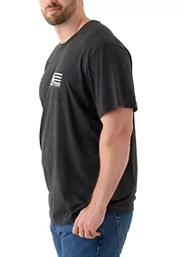 Big & Tall Americana Dog Graphic T-Shirt