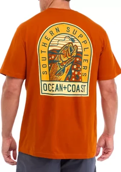 Big & Tall Short Sleeve Pez Fish Graphic T-Shirt