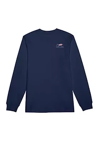 Men's Long Sleeve Americana Marlin T-Shirt