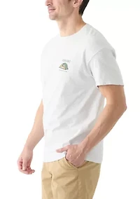 Short Sleeve Camp Scene Graphic T-Shirt