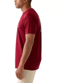Short Sleeve Deer Flag Graphic T-Shirt