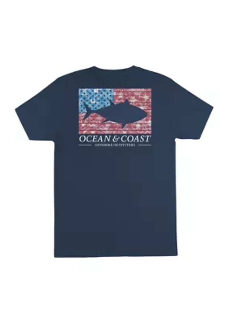 Maverick Americana Fishing Knit Graphic T-Shirt