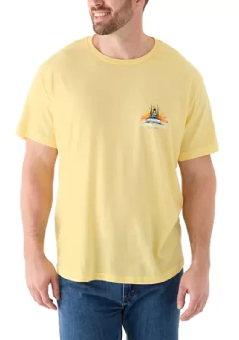 Big & Tall Short Sleeve Fish Graphic T-Shirt