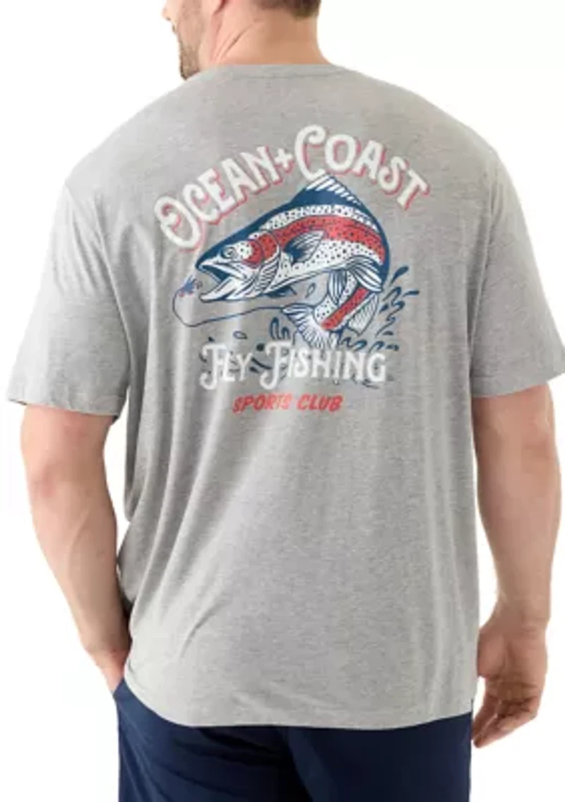Big & Tall Short Sleeve Sporty Graphic T-Shirt