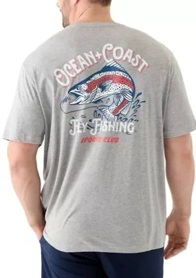 Big & Tall Short Sleeve Sporty Graphic T-Shirt