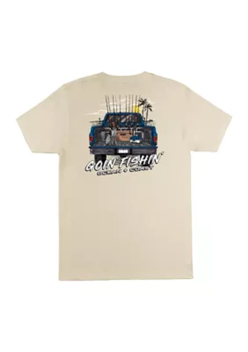 Big & Tall Short Sleeve Goin' Fishin' Graphic T-Shirt