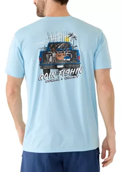 Men's Goin Fishing Short Sleeve Graphic Shirt