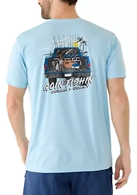 Men's Goin Fishing Short Sleeve Graphic Shirt