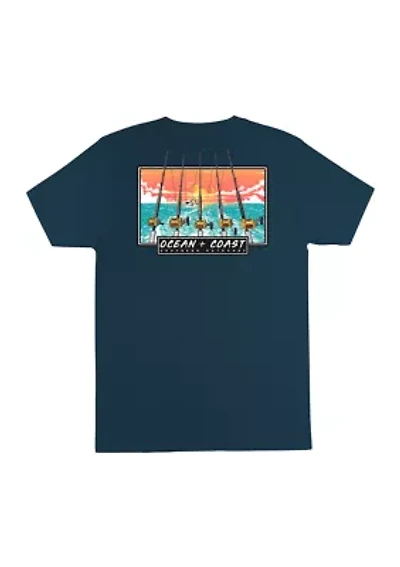 Big & Tall Short Sleeve Plinching Graphic T-Shirt