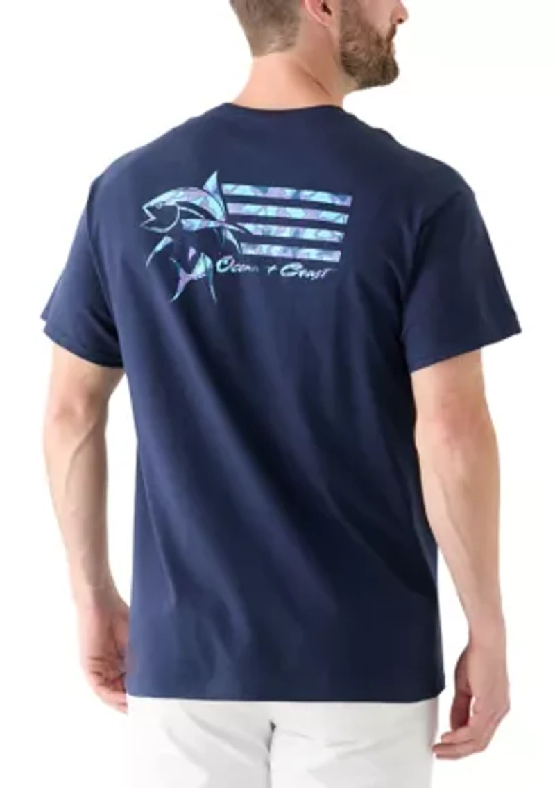 Fish Flag Graphic T-Shirt