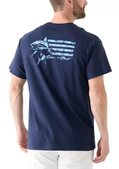 Fish Flag Graphic T-Shirt