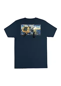 Big & Tall Short Sleeve Fishing Pole Graphic T-Shirt