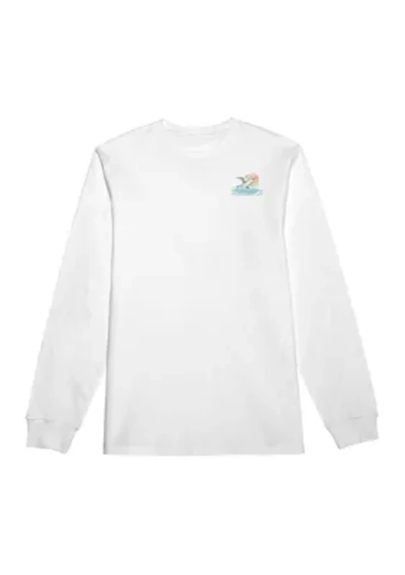 Long Sleeve Splash Graphic T-Shirt