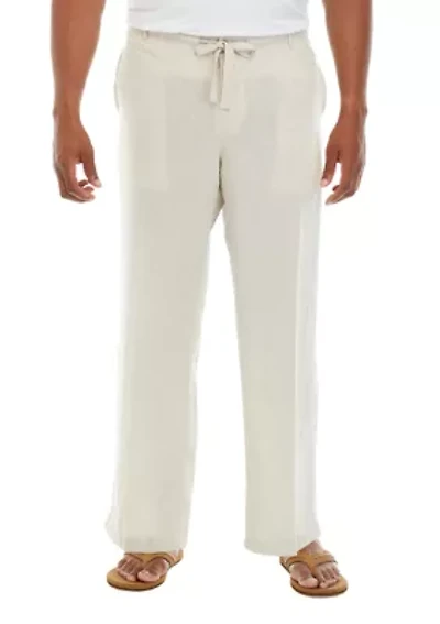 Big & Tall Drawstring Linen Pants