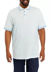 Big & Tall Short Sleeve Piqué Ombré Polo Shirt