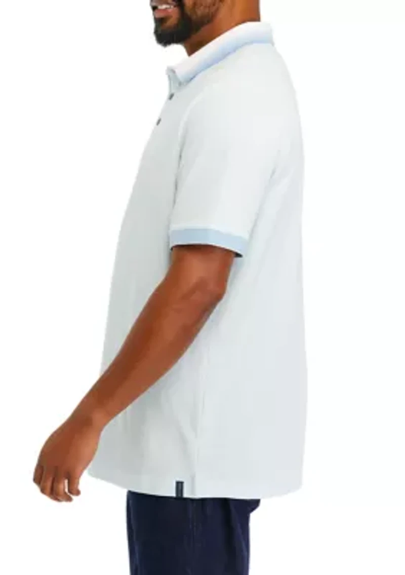 Big & Tall Short Sleeve Piqué Ombré Polo Shirt
