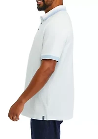 Big & Tall Short Sleeve Piqué Ombré Polo Shirt