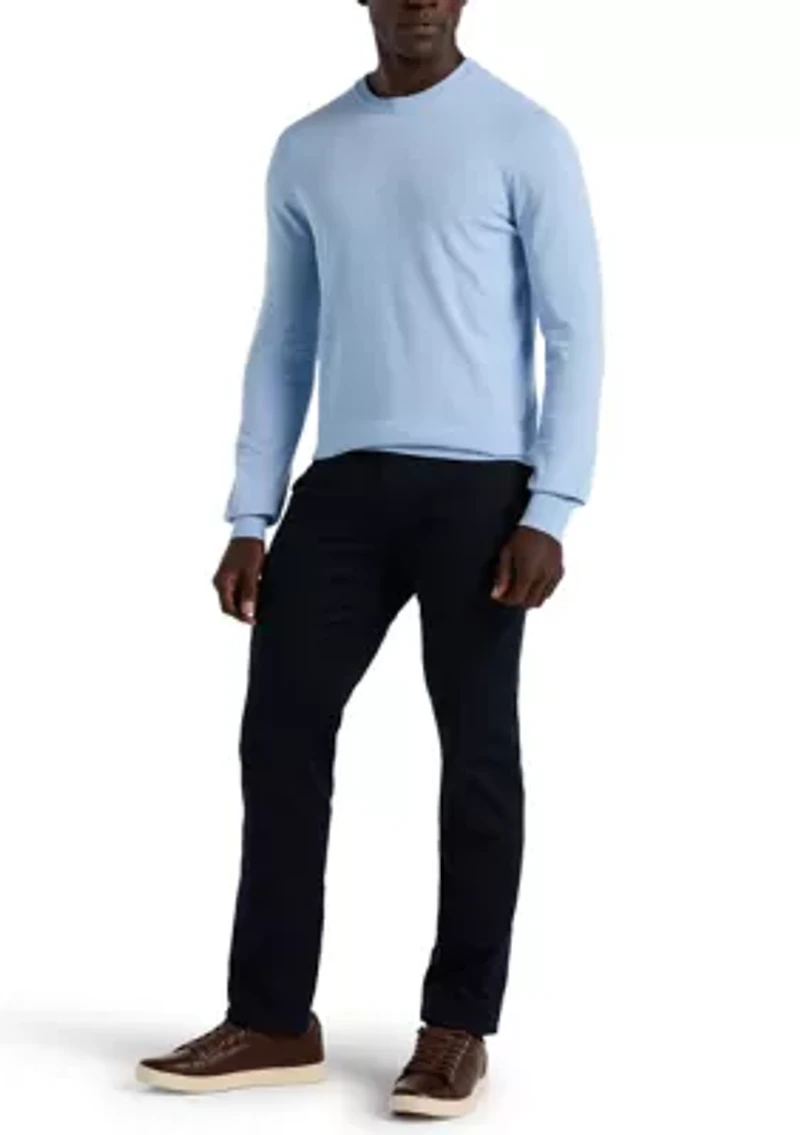 Men's Long Sleeve Tech Crew Neck Sweater