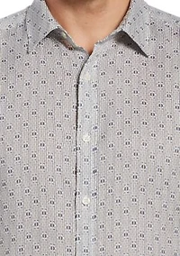 Big & Tall Printed Motif Linen Shirt