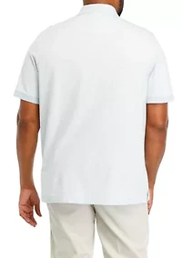 Big & Tall Short Sleeve Ditsy Floral Print Polo Shirt