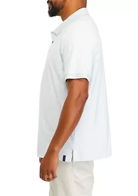 Big & Tall Short Sleeve Ditsy Floral Print Polo Shirt